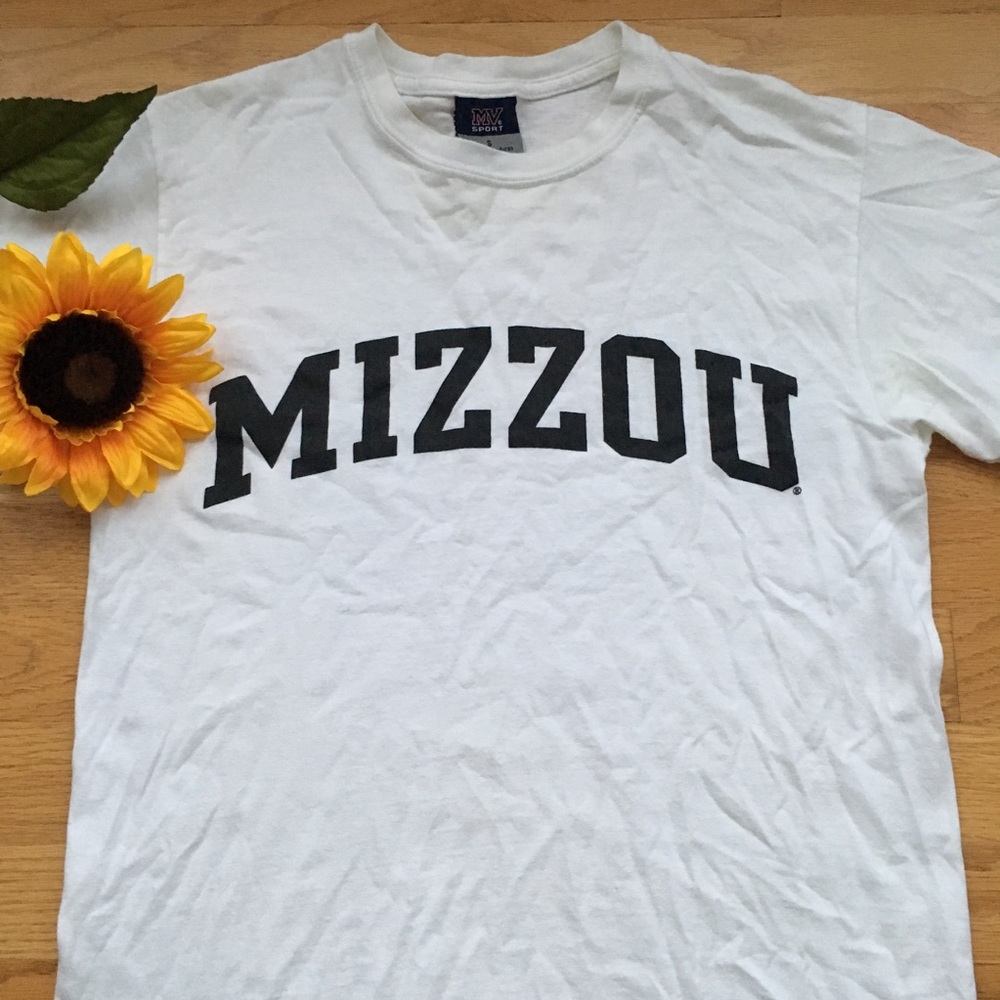 Mizzou White Short Sleeve Shirt